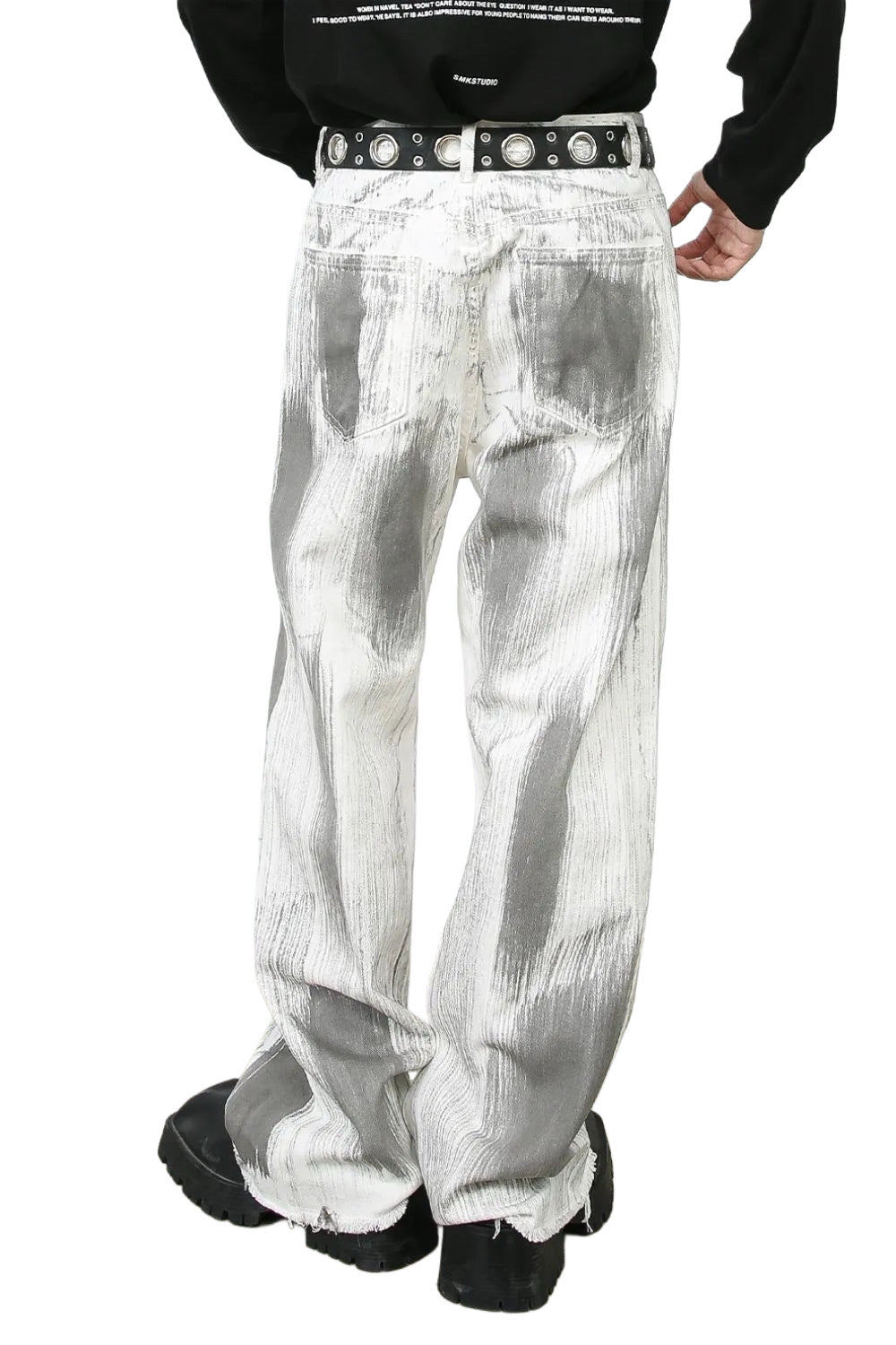 Men's Contrast Loose Jeans